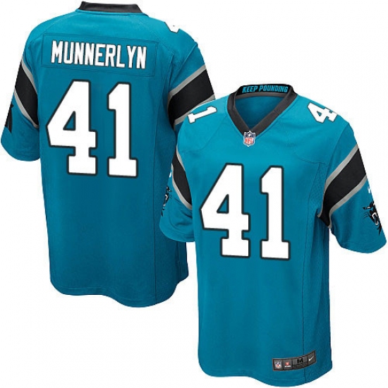 Men's Nike Carolina Panthers 41 Captain Munnerlyn Game Blue Alternate NFL Jersey