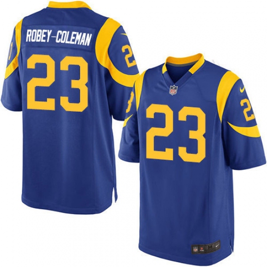 Men's Nike Los Angeles Rams 23 Nickell Robey-Coleman Game Royal Blue Alternate NFL Jersey