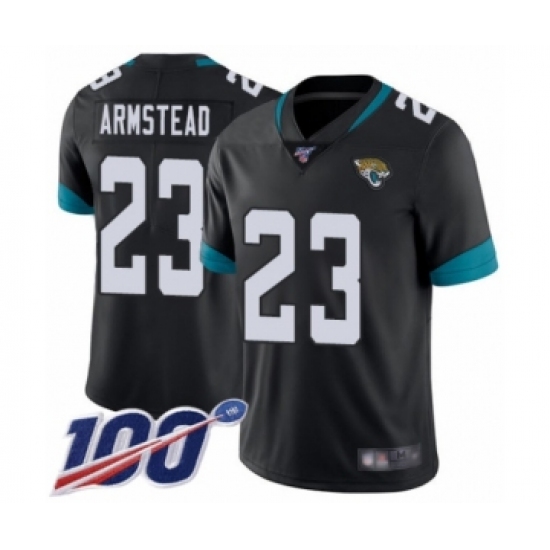 Youth Jacksonville Jaguars 23 Ryquell Armstead Black Team Color Vapor Untouchable Limited Player 100th Season Football Jersey