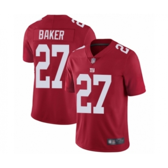 Men's New York Giants 27 Deandre Baker Red Alternate Vapor Untouchable Limited Player Football Jersey