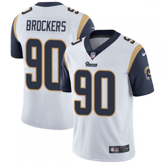 Men's Nike Los Angeles Rams 90 Michael Brockers White Vapor Untouchable Limited Player NFL Jersey
