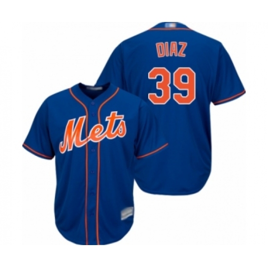 Youth New York Mets 39 Edwin Diaz Authentic Royal Blue Alternate Home Cool Base Baseball Jersey