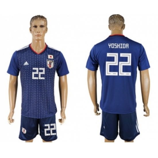 Japan 22 Yoshida Home Soccer Country Jersey