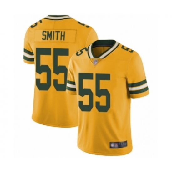 Men's Green Bay Packers 55 Za'Darius Smith Limited Gold Rush Vapor Untouchable Football Jersey