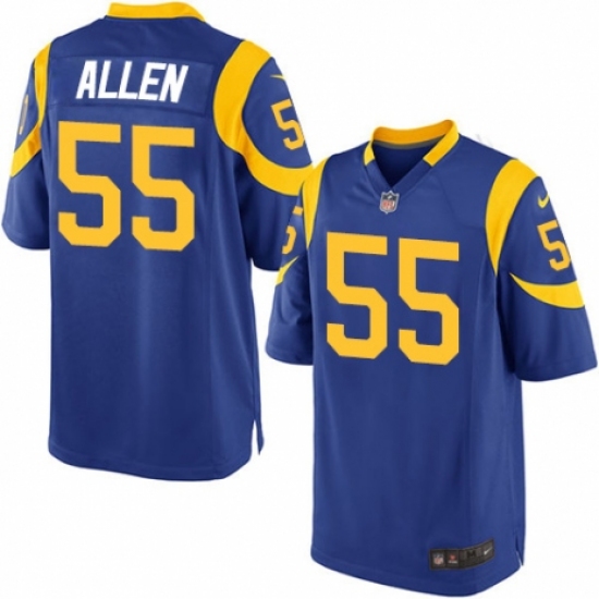 Men's Nike Los Angeles Rams 55 Brian Allen Game Royal Blue Alternate NFL Jersey