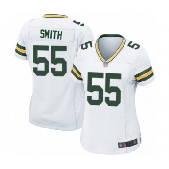 Women's Green Bay Packers 55 Za'Darius Smith Game White Football Jersey