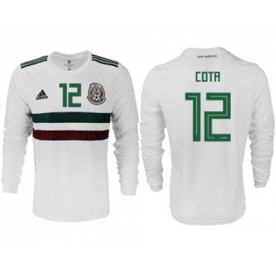 Mexico 12 Cota Away Long Sleeves Soccer Country Jersey