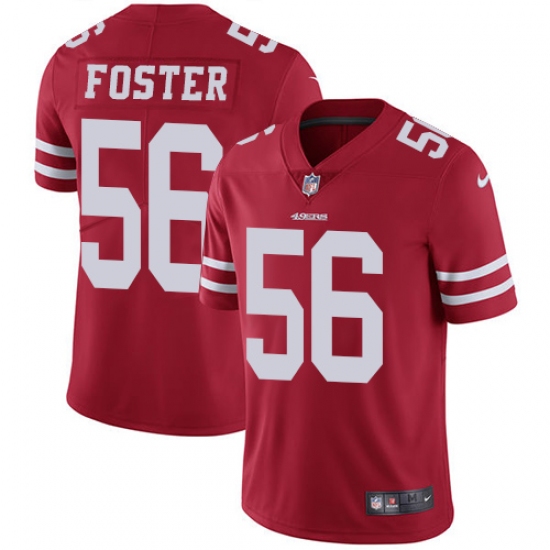 Youth Nike San Francisco 49ers 56 Reuben Foster Red Team Color Vapor Untouchable Limited Player NFL Jersey