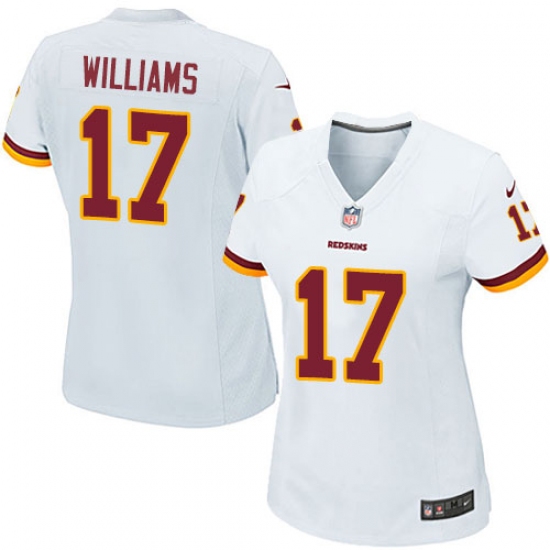 Women's Nike Washington Redskins 17 Doug Williams Game White NFL Jersey