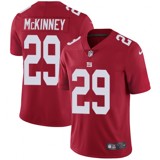 Youth New York Giants 29 Xavier McKinney Red Alternate Stitched Vapor Untouchable Limited Jersey