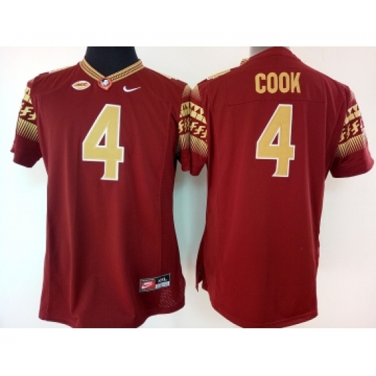 Florida State Seminoles 4 Dalvin Cook Red College Football Jersey