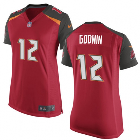 Women's Nike Tampa Bay Buccaneers 12 Chris Godwin Game Red Team Color NFL Jersey