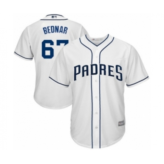 Youth San Diego Padres 67 David Bednar Authentic White Home Cool Base Baseball Player Jersey