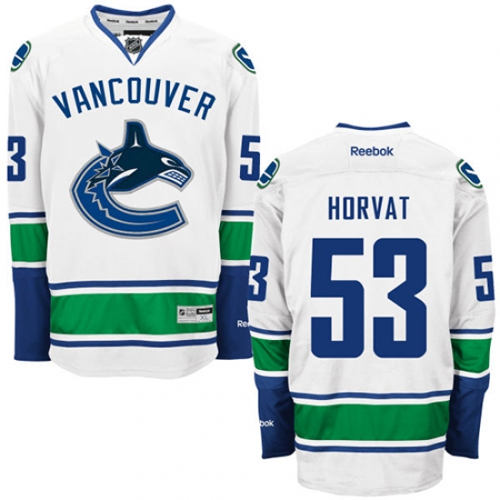 Women's Reebok Vancouver Canucks 53 Bo Horvat Authentic White Away NHL Jersey