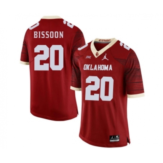 Oklahoma Sooners 20 Najee Bissoon Red 47 Game Winning Streak College Football Jersey