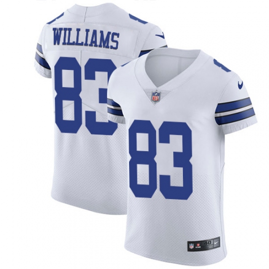 Men's Nike Dallas Cowboys 83 Terrance Williams Elite White NFL Jersey