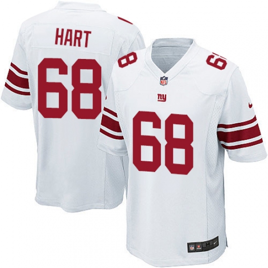 Men's Nike New York Giants 68 Bobby Hart Game White NFL Jersey