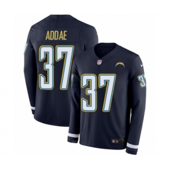 Youth Nike Los Angeles Chargers 37 Jahleel Addae Limited Navy Blue Therma Long Sleeve NFL Jersey