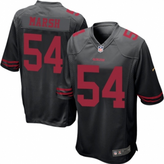 Men's Nike San Francisco 49ers 54 Cassius Marsh Game Black NFL Jersey