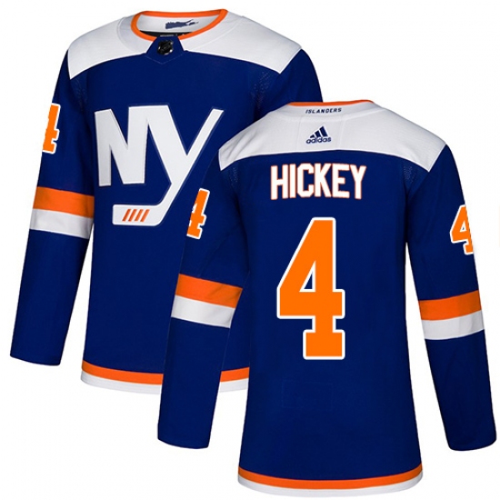 Youth Adidas New York Islanders 4 Thomas Hickey Premier Blue Alternate NHL Jersey