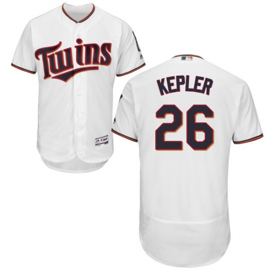 Men's Majestic Minnesota Twins 26 Max Kepler White Flexbase Authentic Collection MLB Jersey