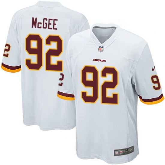 Men's Nike Washington Redskins 92 Stacy McGee Game White NFL Jersey