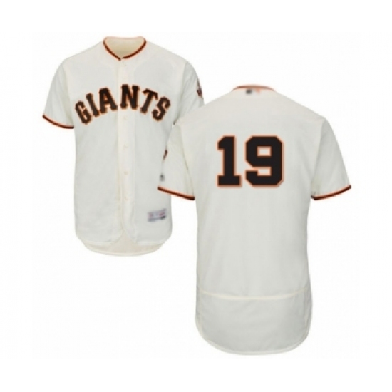 Men's San Francisco Giants 19 Mauricio Dubon Cream Home Flex Base Authentic Collection Baseball Player Jersey