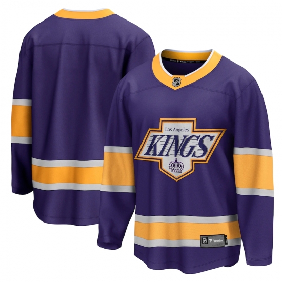 Men's Los Angeles Kings Fanatics Branded Blank Purple 2020-21 Special Edition Breakaway Jersey