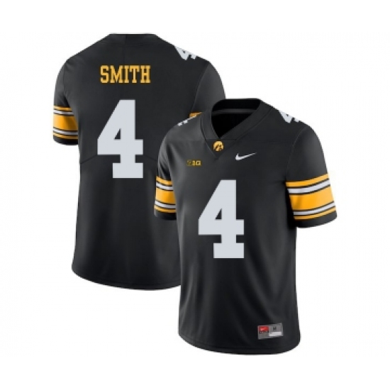 Iowa Hawkeyes 4 Tevaun Smith Black College Football Jersey