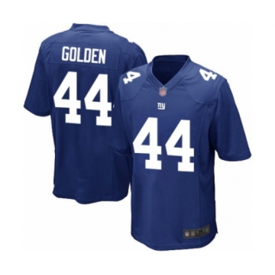 Men's New York Giants 44 Markus Golden Game Royal Blue Team Color Football Jersey