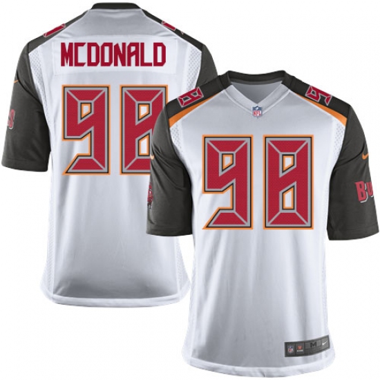 Men's Nike Tampa Bay Buccaneers 98 Clinton McDonald Game White NFL Jersey