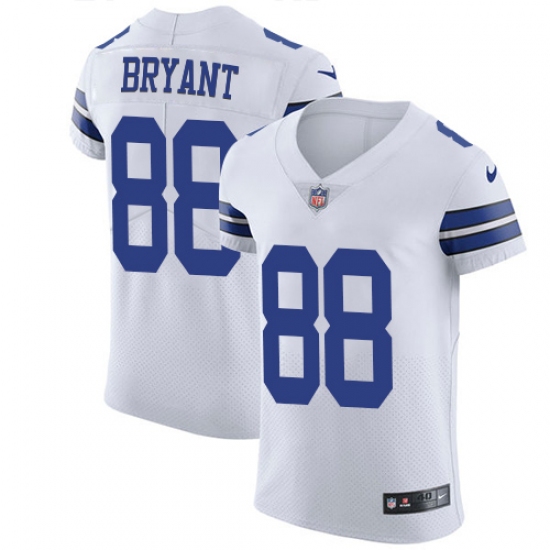 Men's Nike Dallas Cowboys 88 Dez Bryant Elite White NFL Jersey