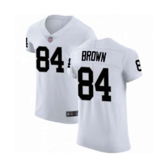 Men's Oakland Raiders 84 Antonio Brown White Vapor Untouchable Elite Player Football Jersey