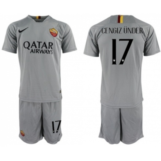 Roma 17 Cengiz Under Away Soccer Club Jersey