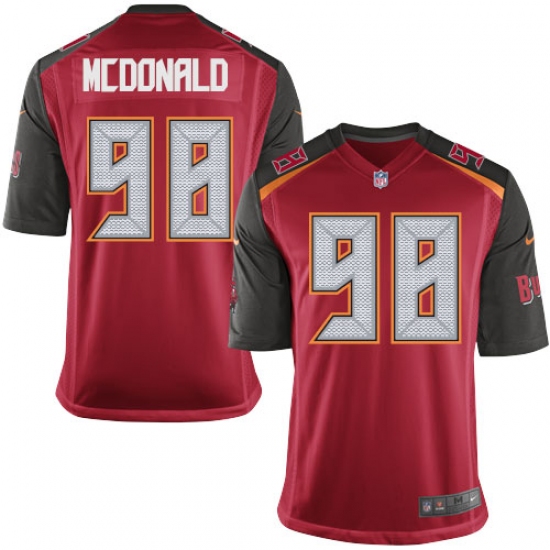 Men's Nike Tampa Bay Buccaneers 98 Clinton McDonald Game Red Team Color NFL Jersey