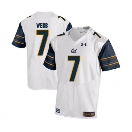 California Golden Bears 7 Davis Webb White College Football Jersey