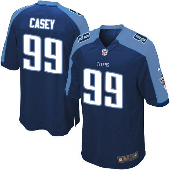 Men's Nike Tennessee Titans 99 Jurrell Casey Game Navy Blue Alternate NFL Jersey