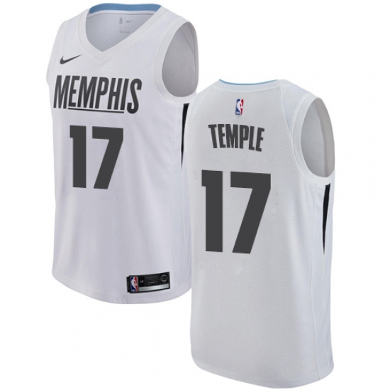 Youth Nike Memphis Grizzlies 17 Garrett Temple Swingman White NBA Jersey - City Edition