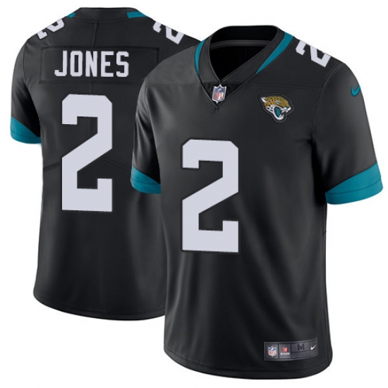 Men's Nike Jacksonville Jaguars 2 Landry Jones Black Team Color Vapor Untouchable Limited Player NFL Jersey