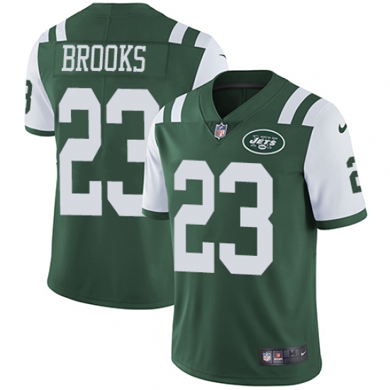 Youth Nike New York Jets 23 Terrence Brooks Green Team Color Vapor Untouchable Elite Player NFL Jersey