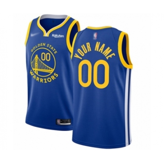 Women's Golden State Warriors Customized Swingman Royal Finished Basketball Jersey - Icon Edition