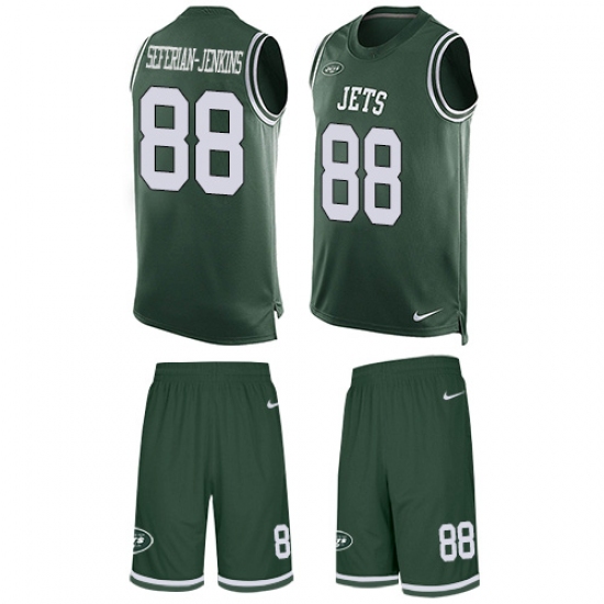 Men's Nike New York Jets 88 Austin Seferian-Jenkins Limited Green Tank Top Suit NFL Jersey