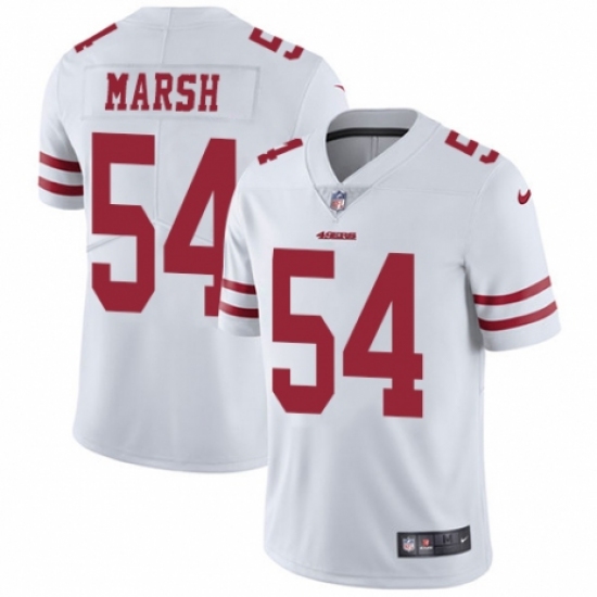 Youth Nike San Francisco 49ers 54 Cassius Marsh White Vapor Untouchable Elite Player NFL Jersey