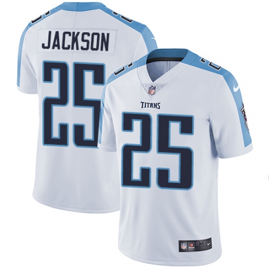 Youth Nike Tennessee Titans 25 Adoree' Jackson White Vapor Untouchable Limited Player NFL Jersey
