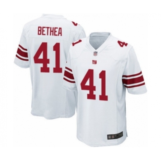 Men's New York Giants 41 Antoine Bethea Game White Football Jersey