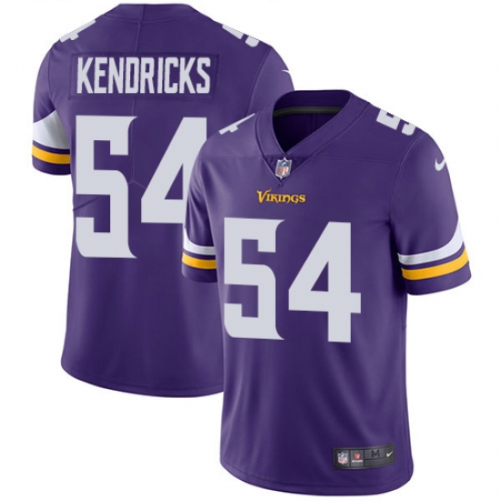 Men's Nike Minnesota Vikings 54 Eric Kendricks Purple Team Color Vapor Untouchable Limited Player NFL Jersey