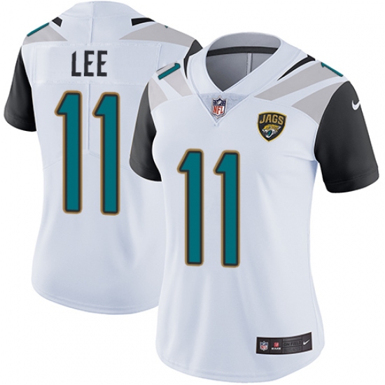 Women's Nike Jacksonville Jaguars 11 Marqise Lee White Vapor Untouchable Limited Player NFL Jersey