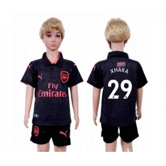 Arsenal 29 Xhaka Sec Away Kid Soccer Club Jersey