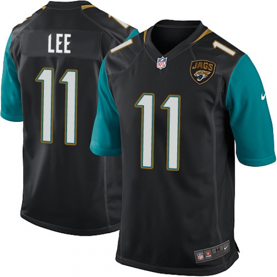 Men's Nike Jacksonville Jaguars 11 Marqise Lee Game Black Alternate NFL Jersey