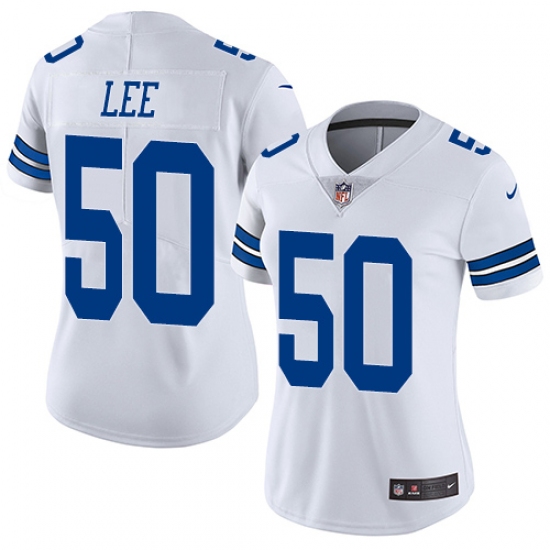 Women's Nike Dallas Cowboys 50 Sean Lee White Vapor Untouchable Limited Player NFL Jersey